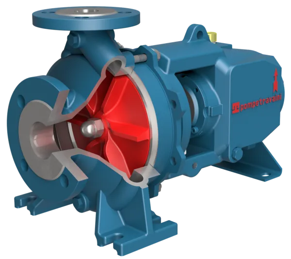 Pompes centrifuges mono-étagées avec roue vortex ouverte